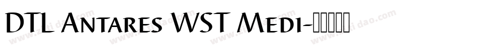 DTL Antares WST Medi字体转换